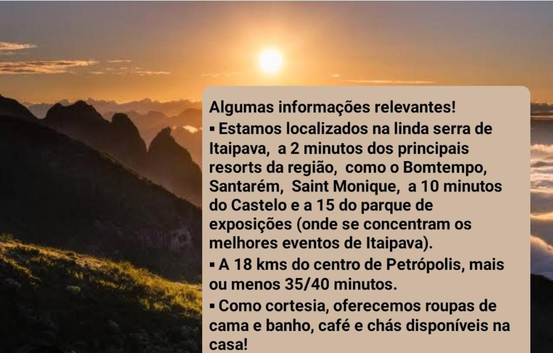Aconchego De Itaipava - Casa De 3 Quartos, Equipada, Area Kids, Jacuzzi, Pet Friendly, Churrasqueira, Em Meio A Natureza E Proximo Ao Centro Do Bairro Petrópolis Екстериор снимка